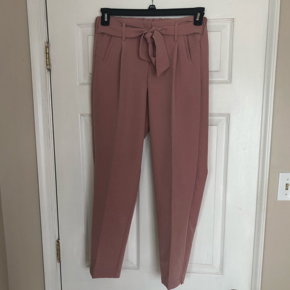 Blush pink dress pants
